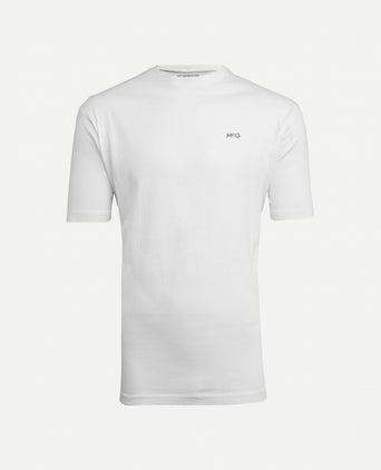 Basic T-shirt met logo in 2-pack | White