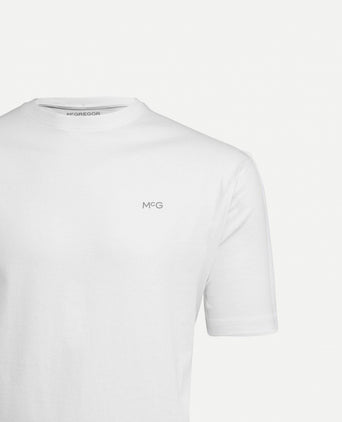 Basic T-shirt met logo in 2-pack | White