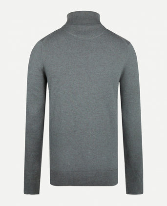 Cotton Merino Turtleneck | Pine Green
