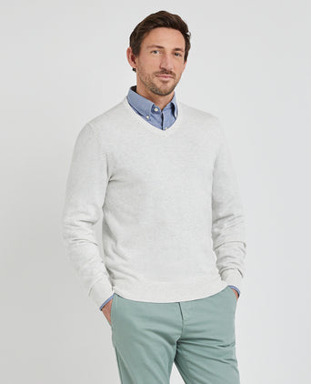 Sweater V-neck with Logo | Off White