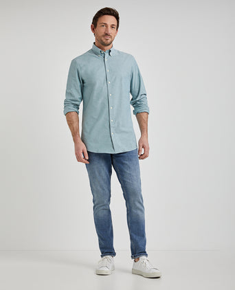 Overhemd Stretch Oxford | Green
