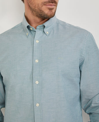 Overhemd Stretch Oxford | Green