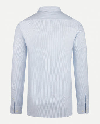 Overhemd Stretch Oxford Kleine Streep | Light Blue