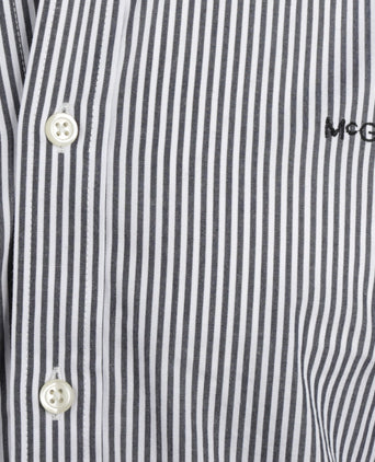 Overhemd Poplin Streep | Navy