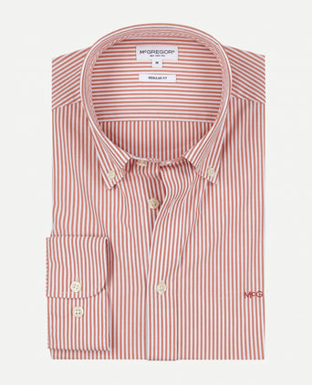 Overhemd Poplin Streep | Terra