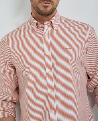 Overhemd Poplin Streep | Terra