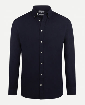 Overhemd Katoen Linnen | Navy