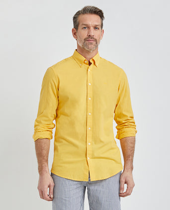 Overhemd Katoen Linnen | Medium Yellow