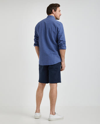 Overhemd Seersucker Ruit | Medium Blue