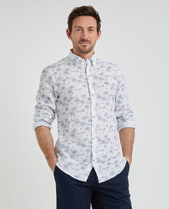 Overhemd All-Over Print | White