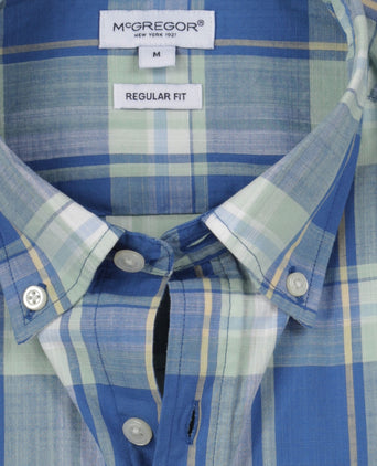 Overhemd Grote Ruit | Dark Aqua