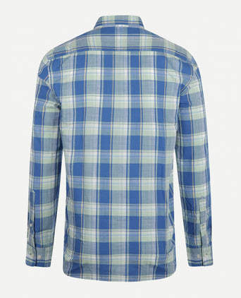 Overhemd Grote Ruit | Dark Aqua