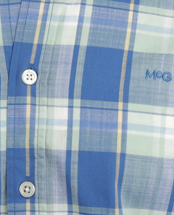 Overhemd Grote Ruit | Dark Aqua