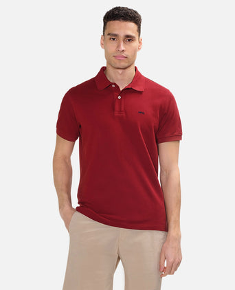 Klassieke Polo Regular Fit | Dark Red