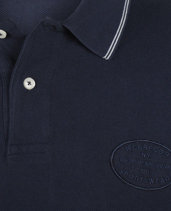 Polo met Streepkraag | Navy