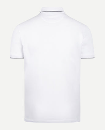 Polo met Streepkraag | White