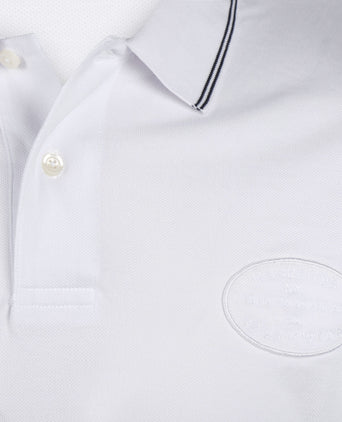 Polo met Streepkraag | White