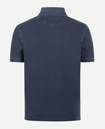 Polo Piqué Garment Dyed | Medium Blue