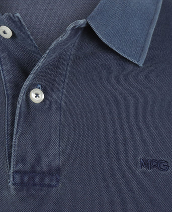 Polo Piqué Garment Dyed | Medium Blue