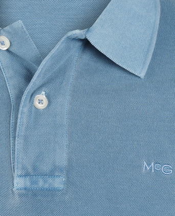 Polo Piqué Garment Dyed | Dark Aqua