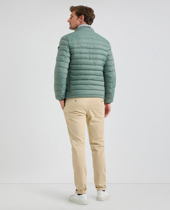 Lightweight Quilted Bomber Jacket | Dark Sage