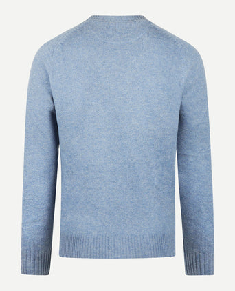 Round Neck Sweater Lambswool | Sky Blue