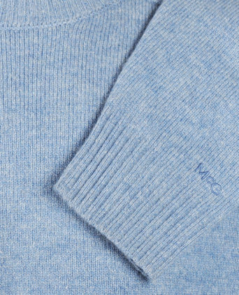 Round Neck Sweater Lambswool | Sky Blue