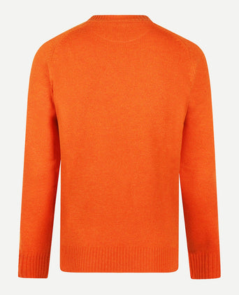 Sweater Round Neck Lambswool | Winter Orange