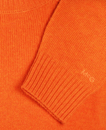Sweater Round Neck Lambswool | Winter Orange