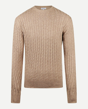 Kabeltrui Ronde Hals | Sand