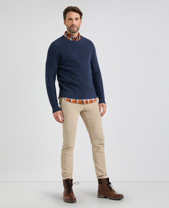 Sweater Chunky knit Round Neck | Navy
