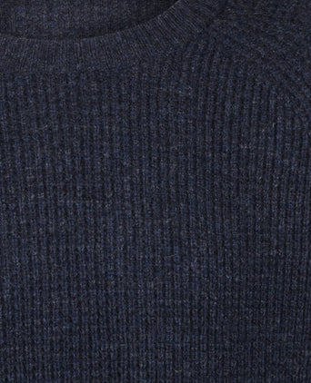 Sweater Chunky knit Round Neck | Navy
