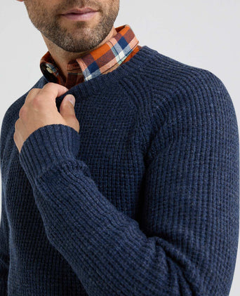 Sweater Chunky knit Round Neck | Navy
