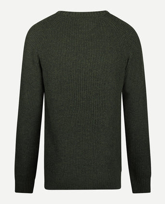 Sweater Chunky knit Round Neck | PineGreen
