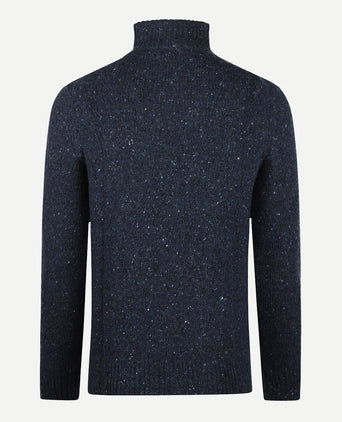 Trui Fisherman Ritskraag | Navy