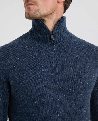 Trui Fisherman Ritskraag | Navy