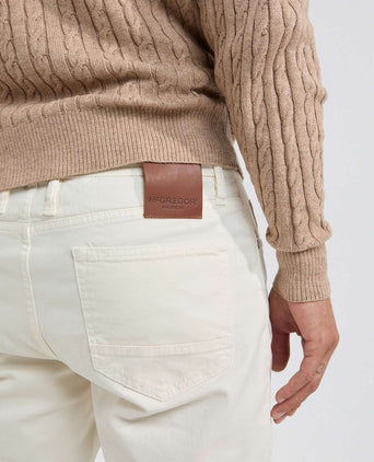 Broek 5-pocket Slim Fit | Off White