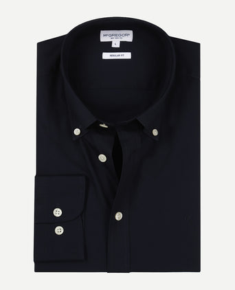 Overhemd Stretch Poplin | Navy