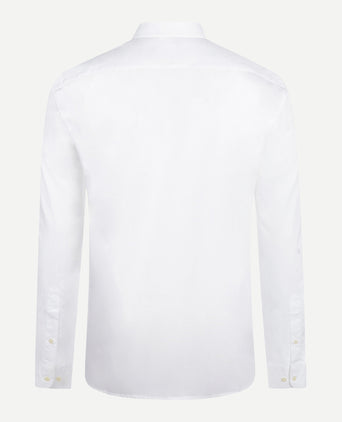 Overhemd Stretch Poplin | White