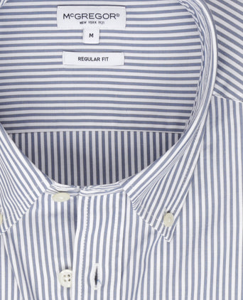 Shirt Poplin Stripe | Faded Blue