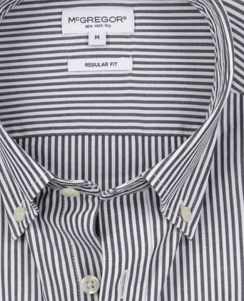 Overhemd Poplin Streep | Navy