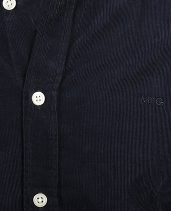 Overhemd corduroy garment dyed | Navy