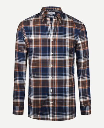 Overhemd Flannel Multi Ruit | Chesnut