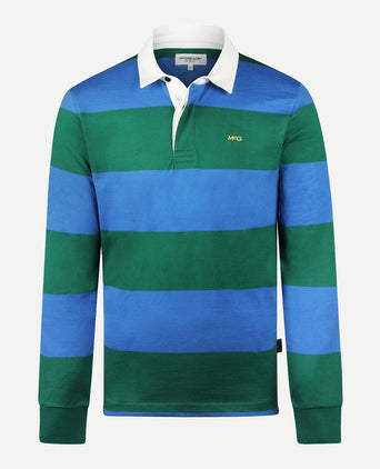 Rugby jersey Big Stripe | Bright Blue