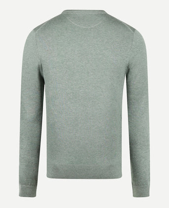 Sweater V-neck Cotton | Ice Green
