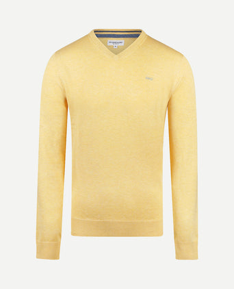 Sweater V-neck Cotton | LemonYellow