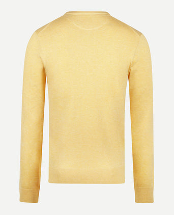 Sweater V-neck Cotton | LemonYellow