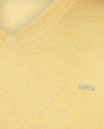 Sweater V-neck Cotton | LemonYellow