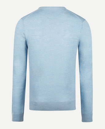 Sweater V-neck Luxe Merino | Light Blue