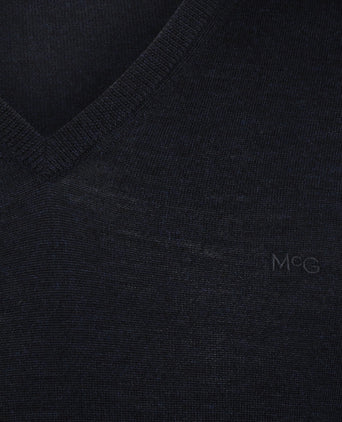 Sweater V-neck Luxury Merino | Navy